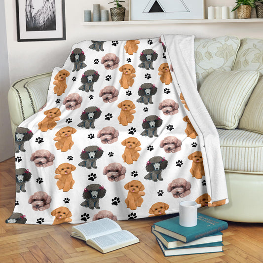 Poodle Paw Blanket