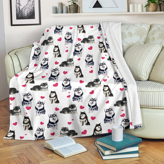 Finnish Lapphund Heart Blanket