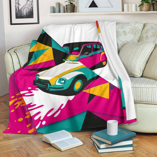 Abstract Art Colorful Car Premium Blanket - Top Content | POD Collection | Free Shipping