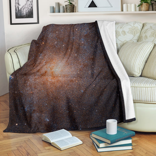 Triangulum Galaxy Micro-Fleece Space Blanket