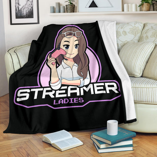 Streamer Ladies Black Blanket