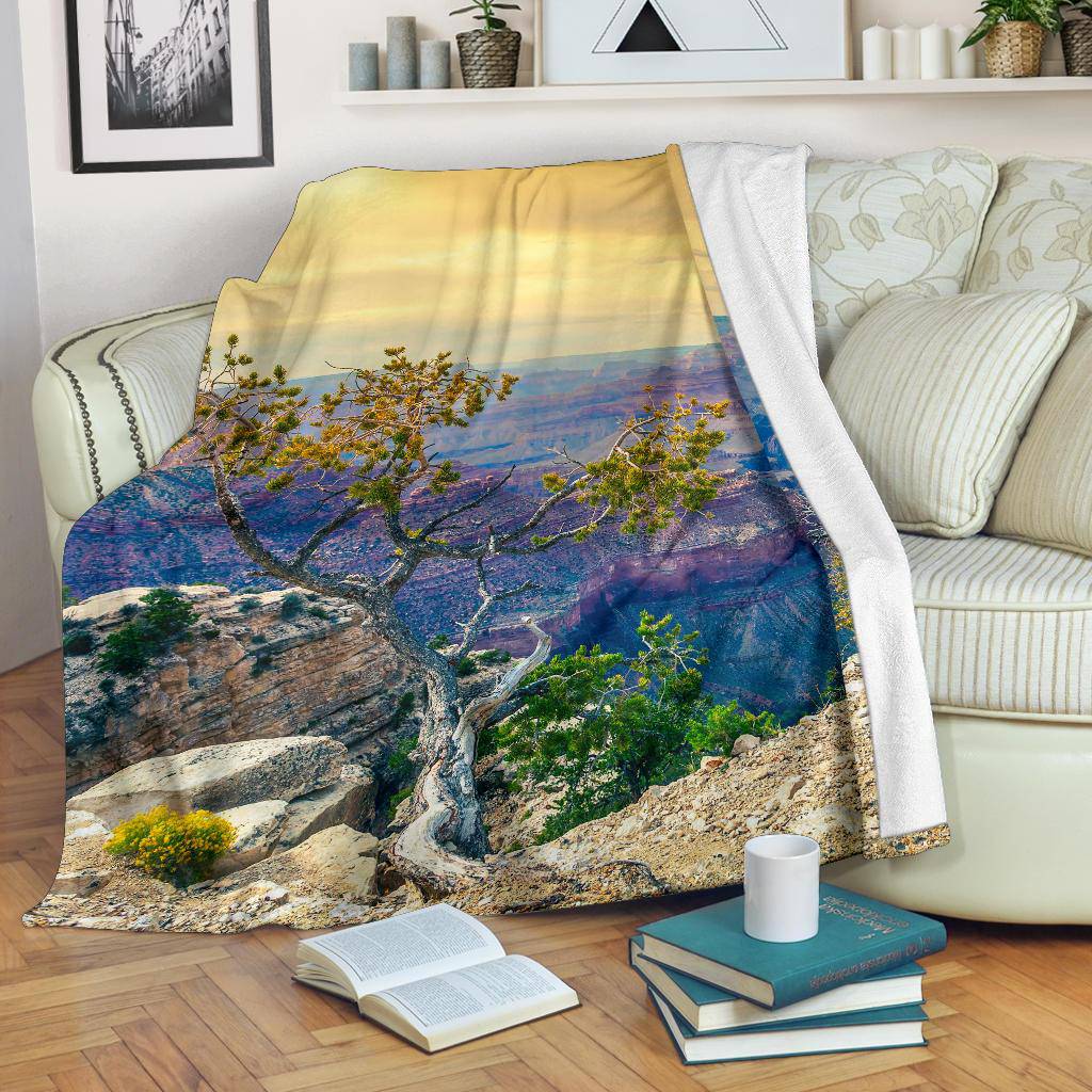 Morning Sun Grand Canyon Arizona USA Premium Blanket - Top Content | POD Collection | Free Shipping