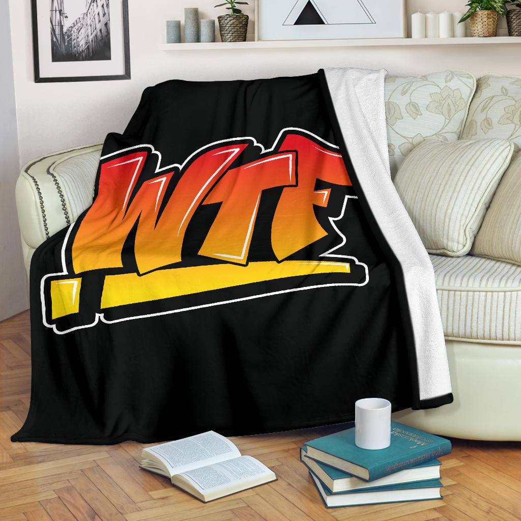 WTF Graffiti Art Premium Blanket - Top Content | POD Collection | Free Shipping