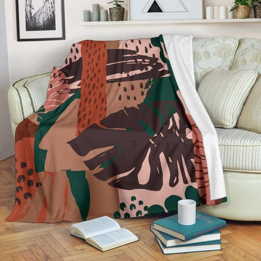 Autumn Mood Leaves, Fall Colours Premium Blanket - Top Content | POD Collection | Free Shipping