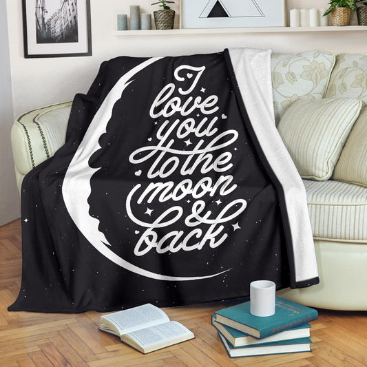 To The Moon And Back Blanket