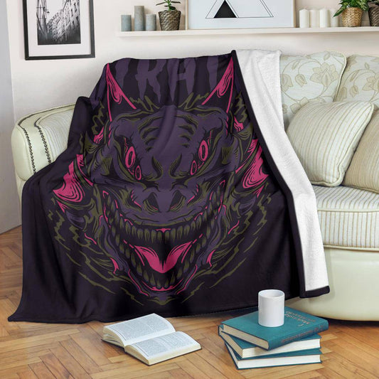 Premium Blanket Wrath Monster Japanese Art Cartoon - Top Content | POD Collection | Free Shipping