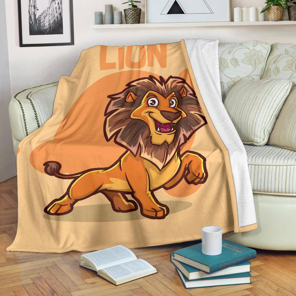 Kids Cartoon Baby Lion Premium Blanket - Top Content | POD Collection | Free Shipping