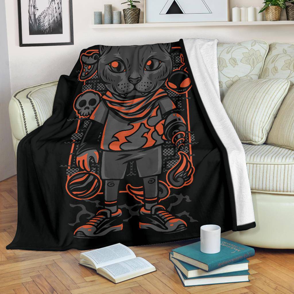 Kids Style Cat Pet Breed Art Cartoon Premium Blanket - Top Content | POD Collection | Free Shipping