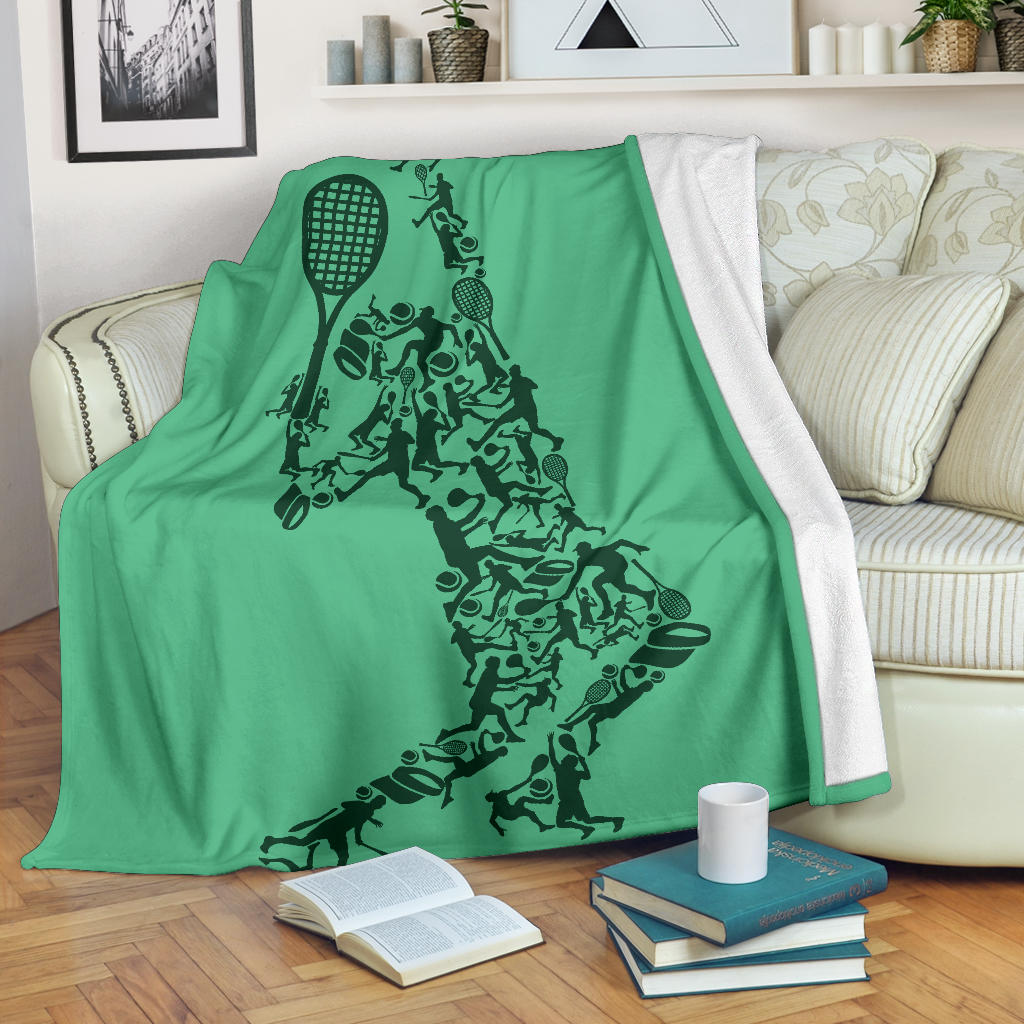 tennis player green style blanket - Top Content | POD Collection | Free Shipping