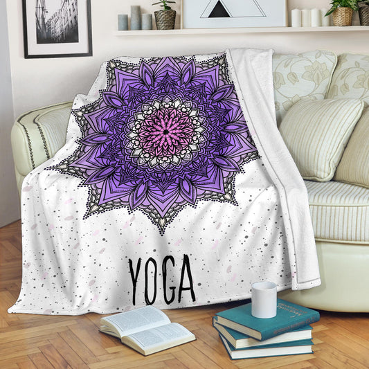 yoga mandala purple blanket - Top Content | POD Collection | Free Shipping