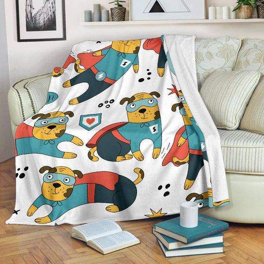 Super Hero Rescue Dog Character Cartoon Premium Blanket - Top Content | POD Collection | Free Shipping