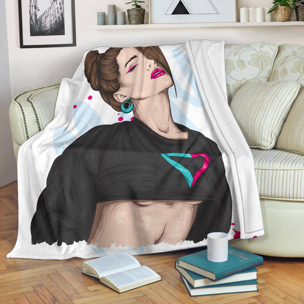 Beautiful Stylish Women Premium Blanket - Top Content | POD Collection | Free Shipping