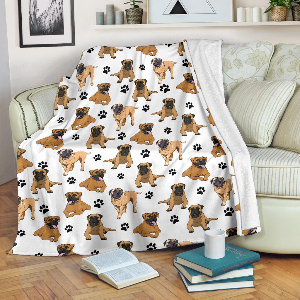 Bullmastiff Paw Blanket