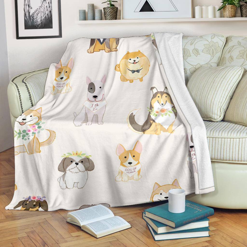 Adorabe Dogs Pet Cartoon Premium Blanket - Top Content | POD Collection | Free Shipping