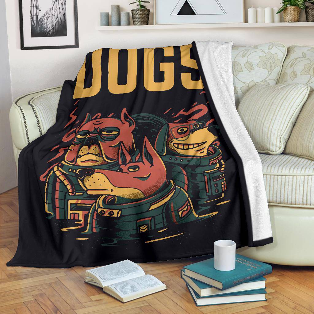 Premium Blanket Three Astro Dogs Cool Cartoon - Top Content | POD Collection | Free Shipping