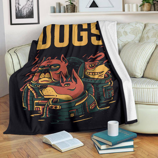 Premium Blanket Three Astro Dogs Cool Cartoon - Top Content | POD Collection | Free Shipping