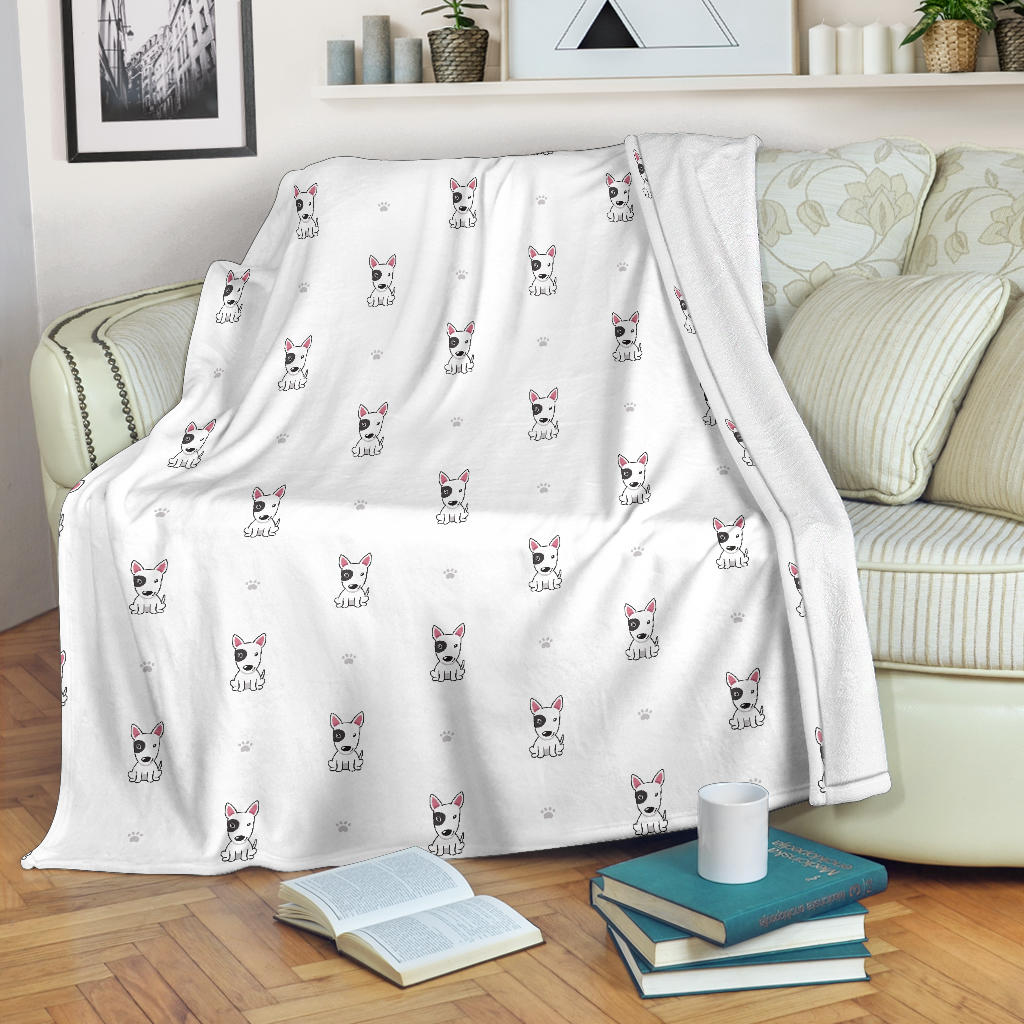 Bull Terrier Paws Blanket