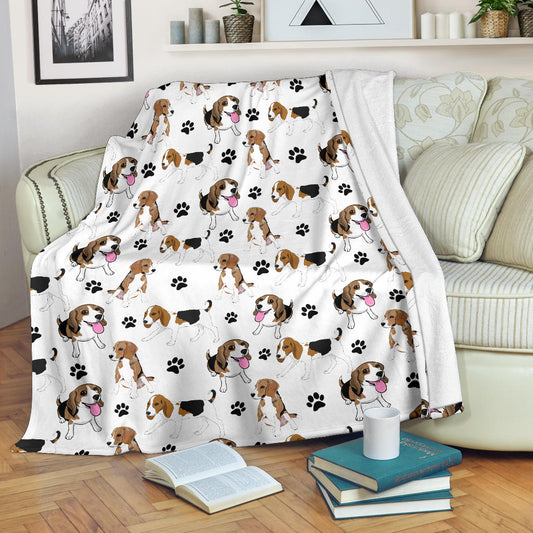 Beagle Paw Blanket