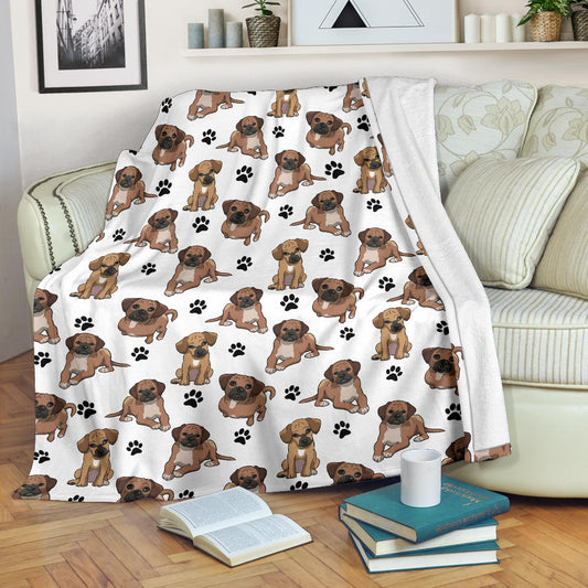 Puggle Paw Blanket