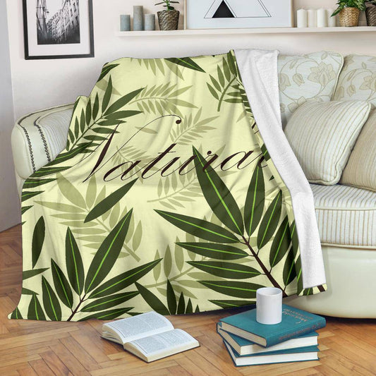 Natural Nature Plant Leaves Premium Blanket - Top Content | POD Collection | Free Shipping