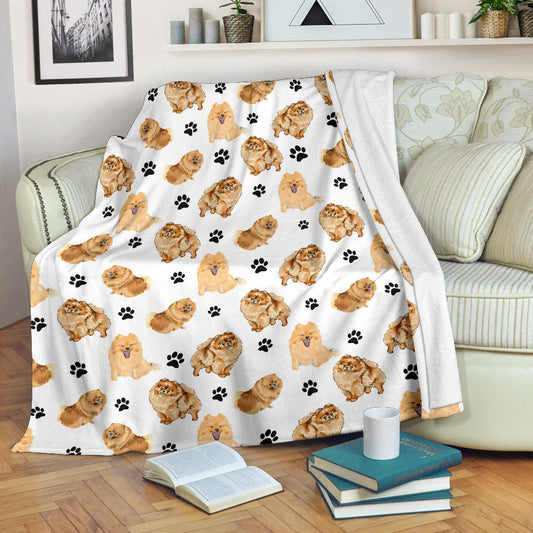 German Spitz Paw Blanket