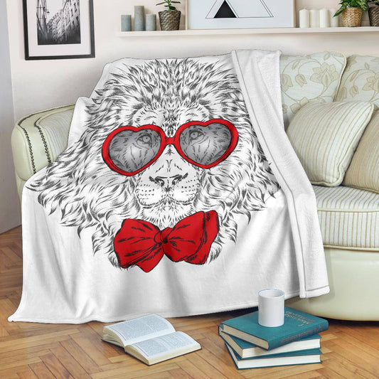 Valentines Day Lion Premium Blanket - Top Content | POD Collection | Free Shipping