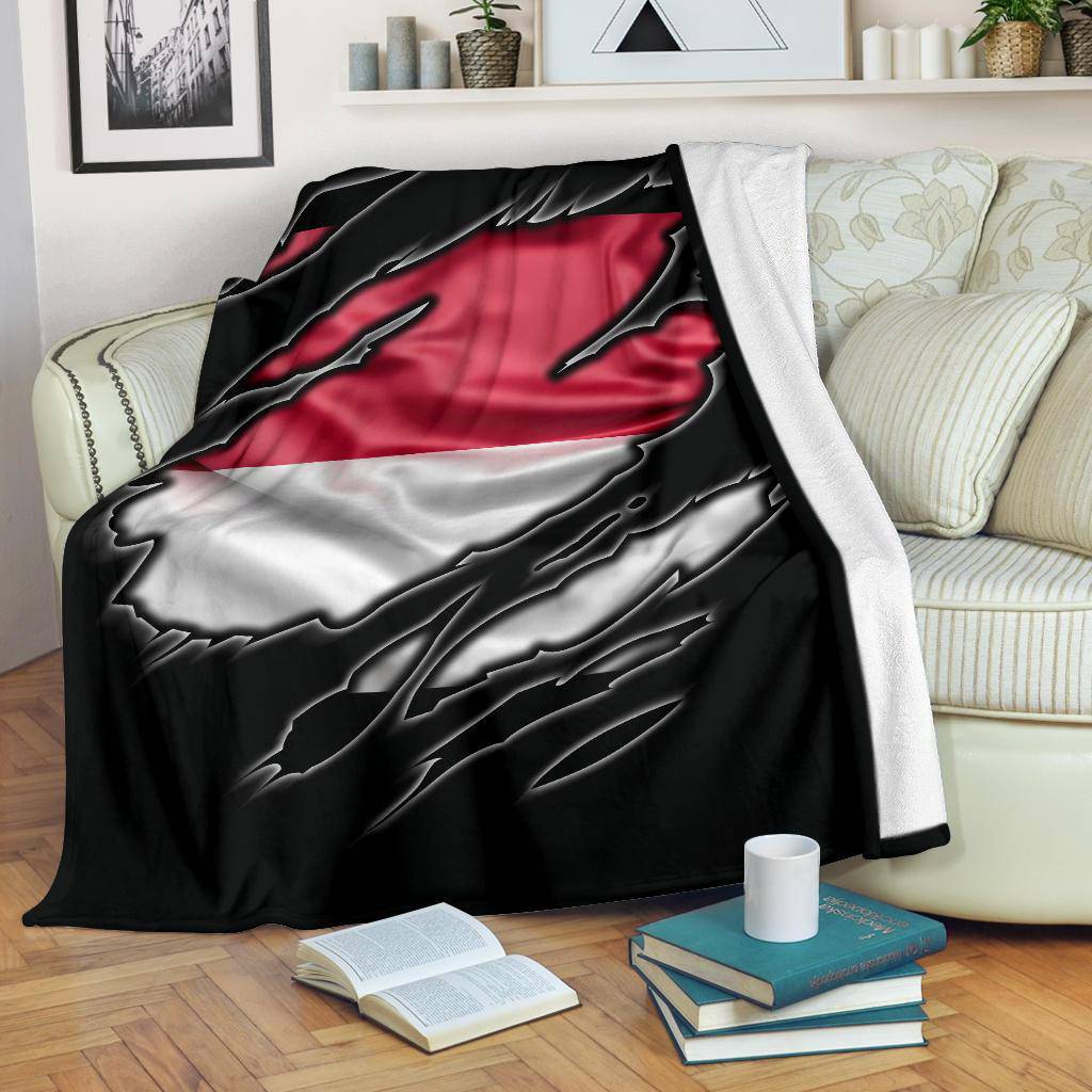 Indonesia Flag Premium Blanket - Top Content | POD Collection | Free Shipping