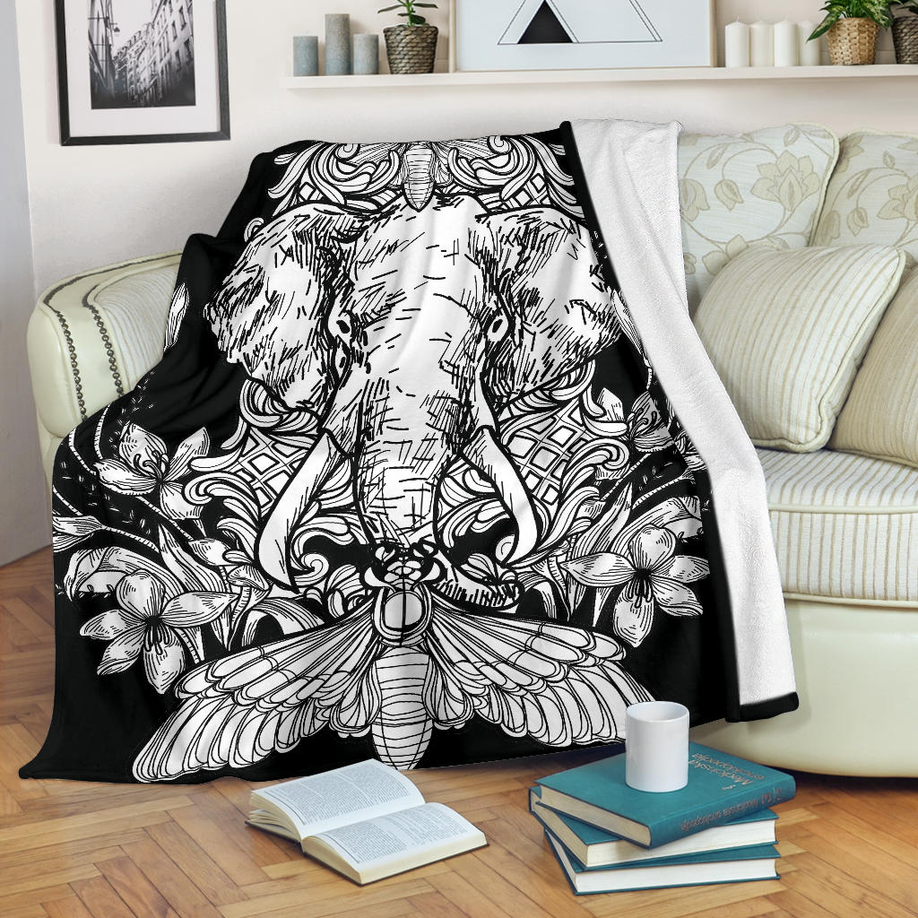 black elephant tattoo blanket - Top Content | POD Collection | Free Shipping