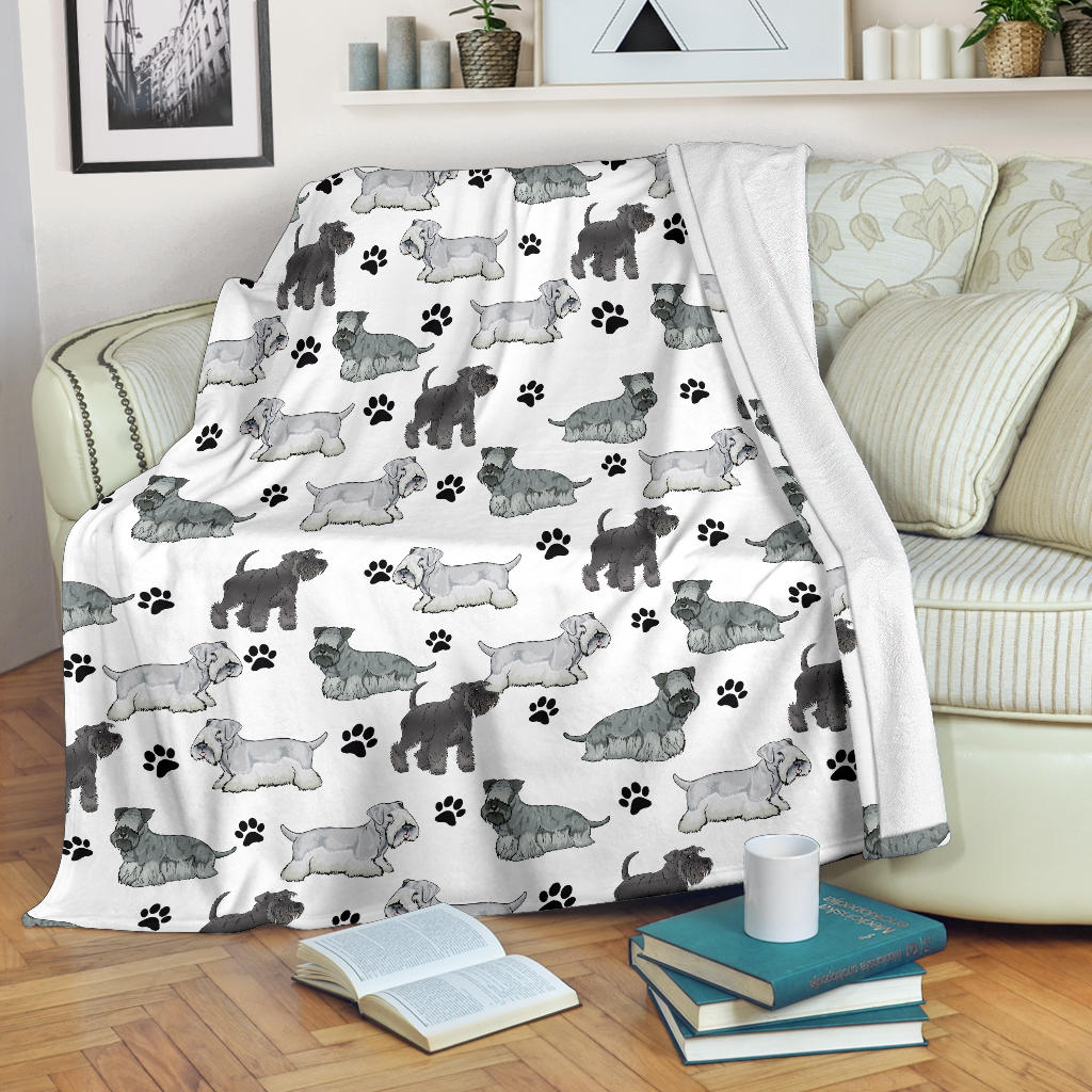 Cesky Terrier Paw Blanket