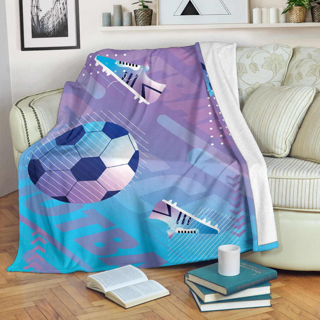 gradient football field purple blue blanket - Top Content | POD Collection | Free Shipping