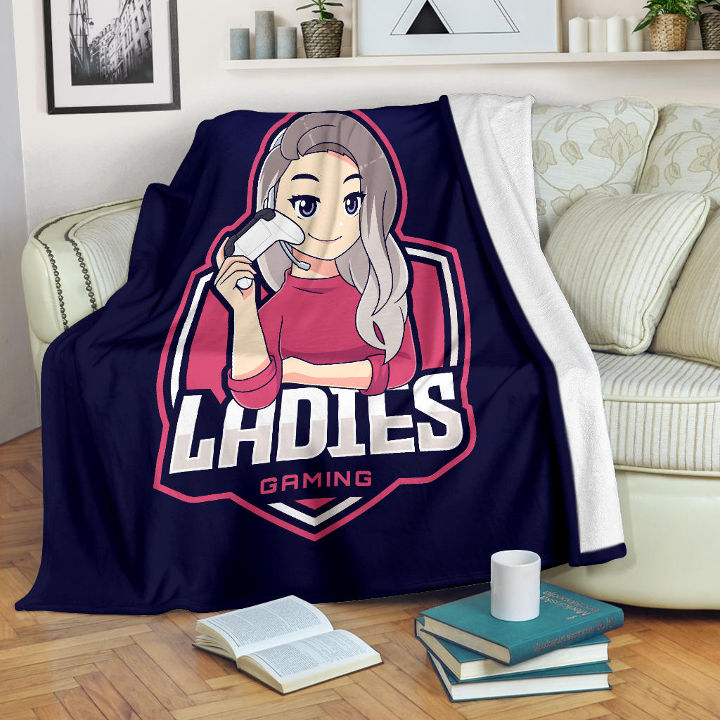 Ladies Gaming Blue Blanket