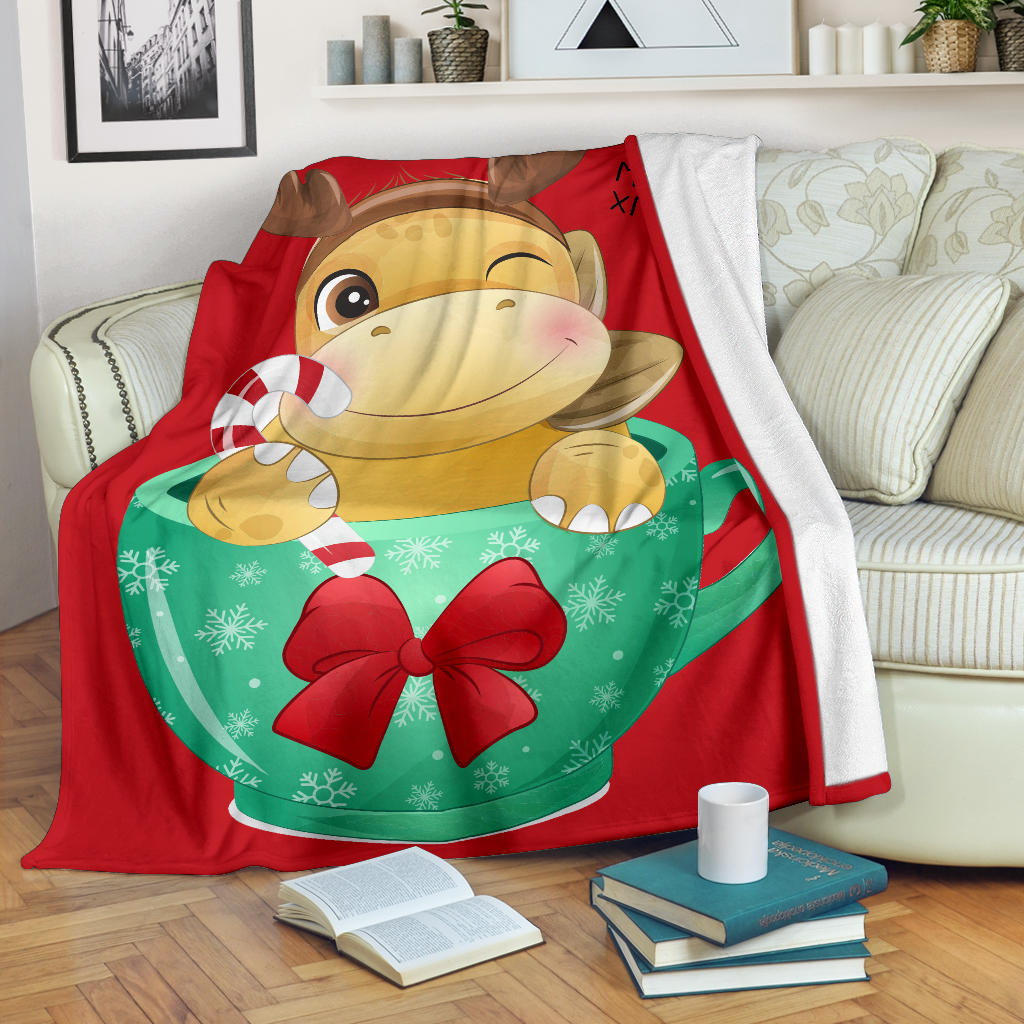 cute dinosaur xmas blanket - Top Content | POD Collection | Free Shipping