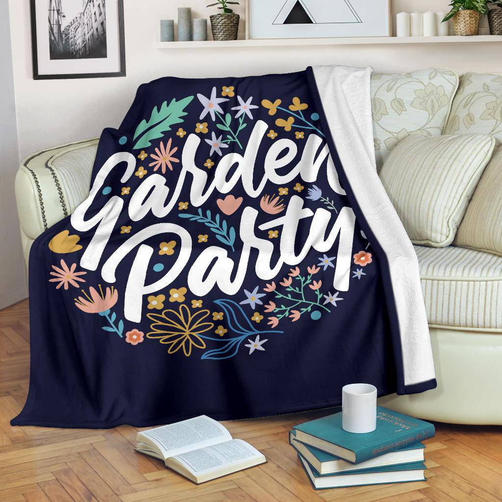 Plants Flowers Floral Garden Party Premium Blanket - Top Content | POD Collection | Free Shipping