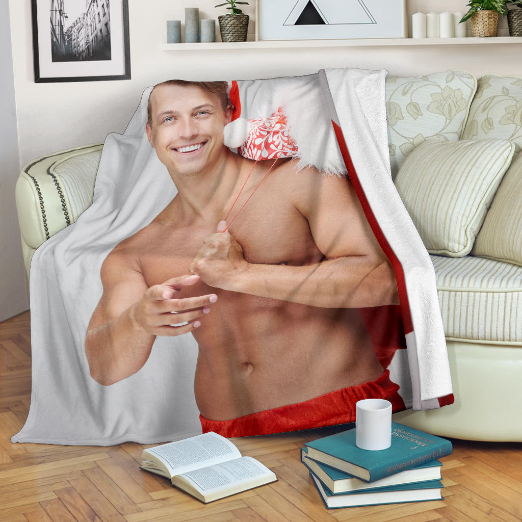 santa boy is coming with presents blanket - Top Content | POD Collection | Free Shipping