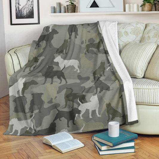 Pitbull Camo Blanket