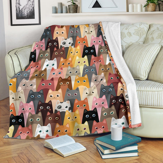 Cat Fleece Blanket