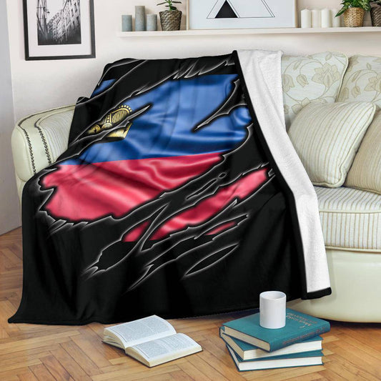 Liechtenstein Flag Premium Blanket - Top Content | POD Collection | Free Shipping