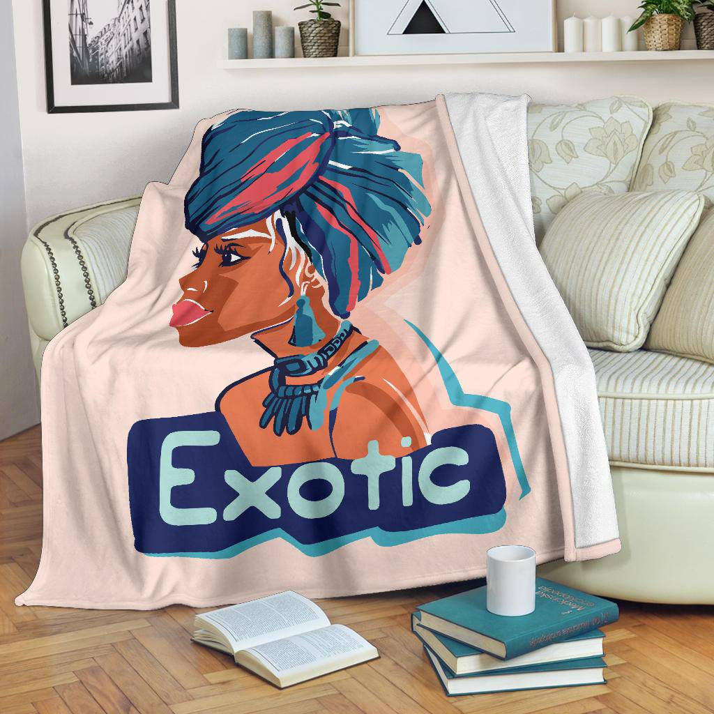 Hand Drawn African Exotic Women Premium Blanket - Top Content | POD Collection | Free Shipping