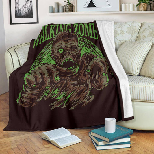 Premium Blanket The Walking Dead Zombie Monster Cartoon - Top Content | POD Collection | Free Shipping