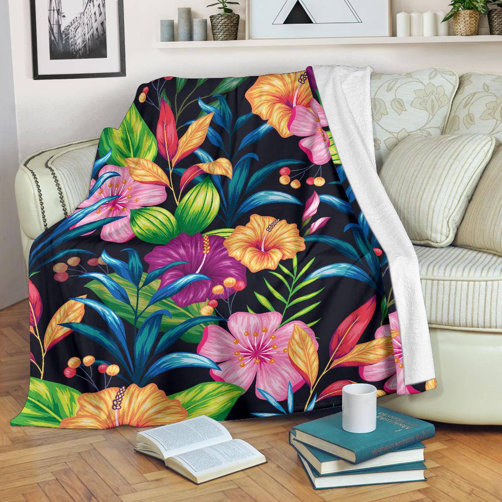 Colourful Vintage Floral Pattern Premium Blanket - Top Content | POD Collection | Free Shipping