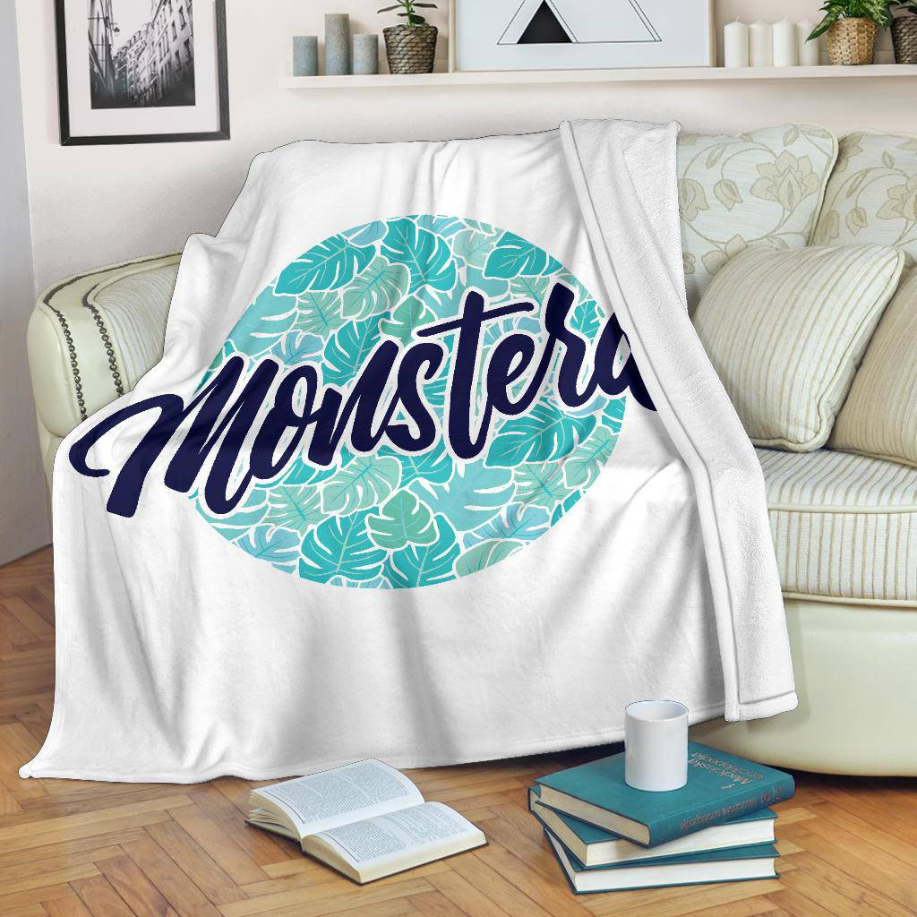 Monstera Plant Leaf Lover Premium Blanket - Top Content | POD Collection | Free Shipping