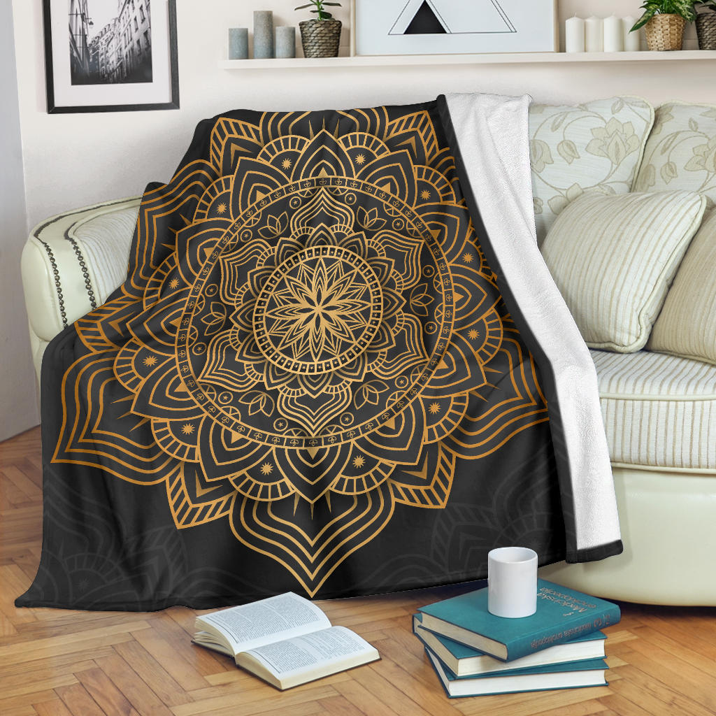 luxury gold mandala blanket - Top Content | POD Collection | Free Shipping