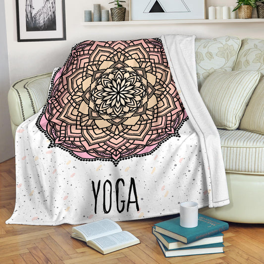 colorful yoga art blanket - Top Content | POD Collection | Free Shipping