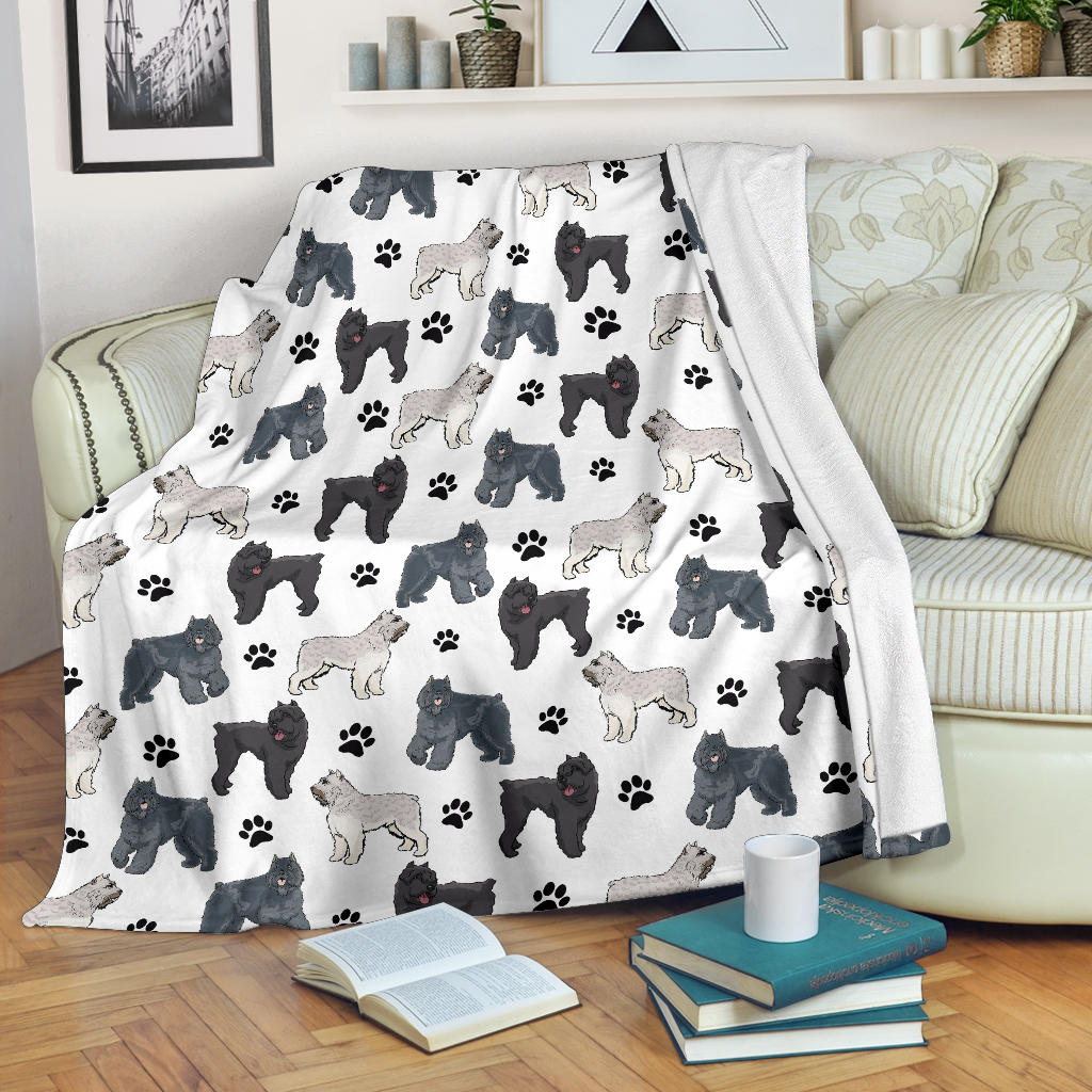 Bouvier Des Flandres Paw Blanket