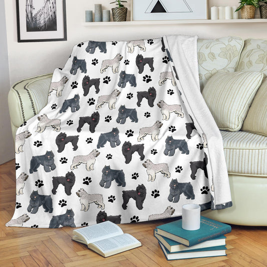 Bouvier Des Flandres Paw Blanket