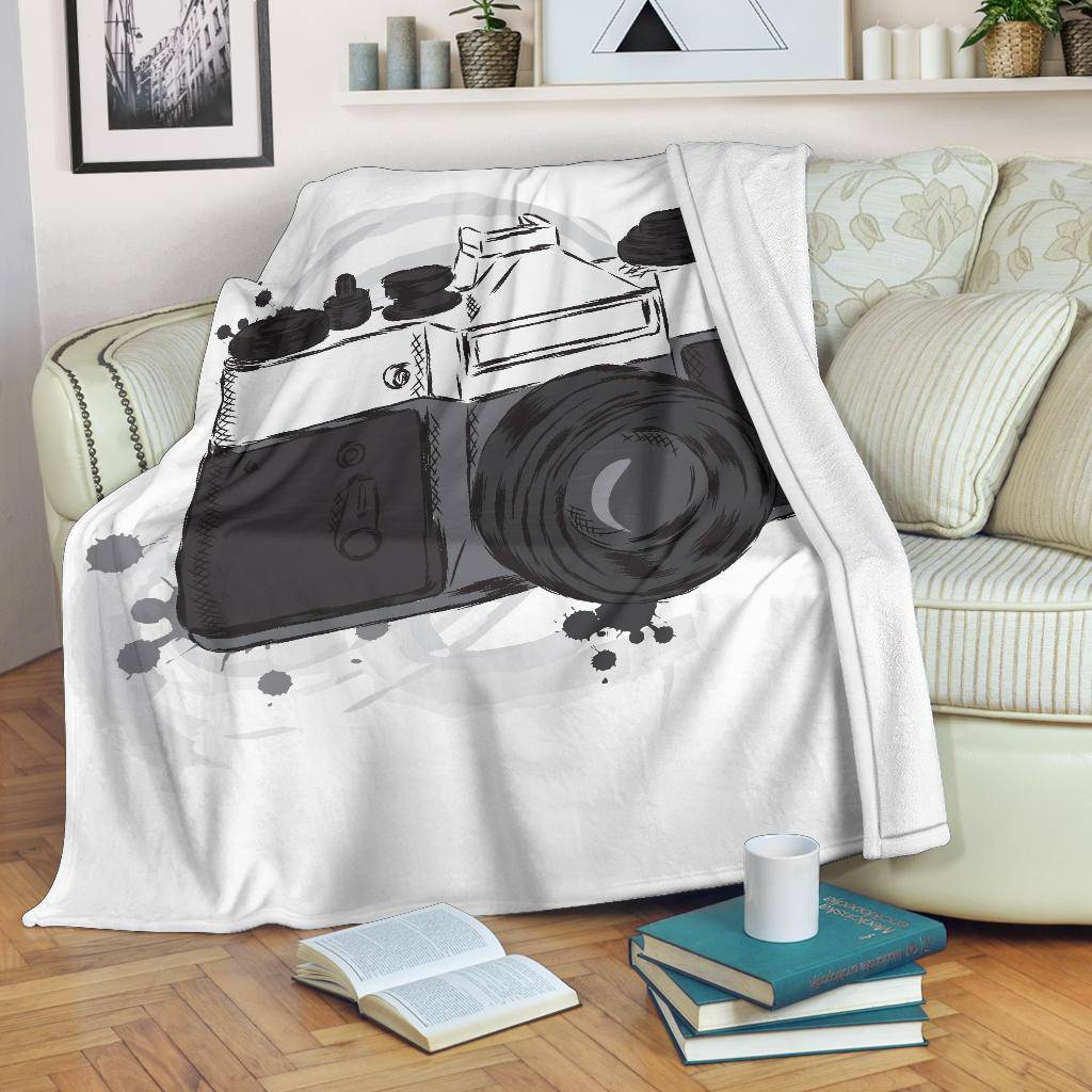 Vintage Camera Photography Premium Blanket - Top Content | POD Collection | Free Shipping