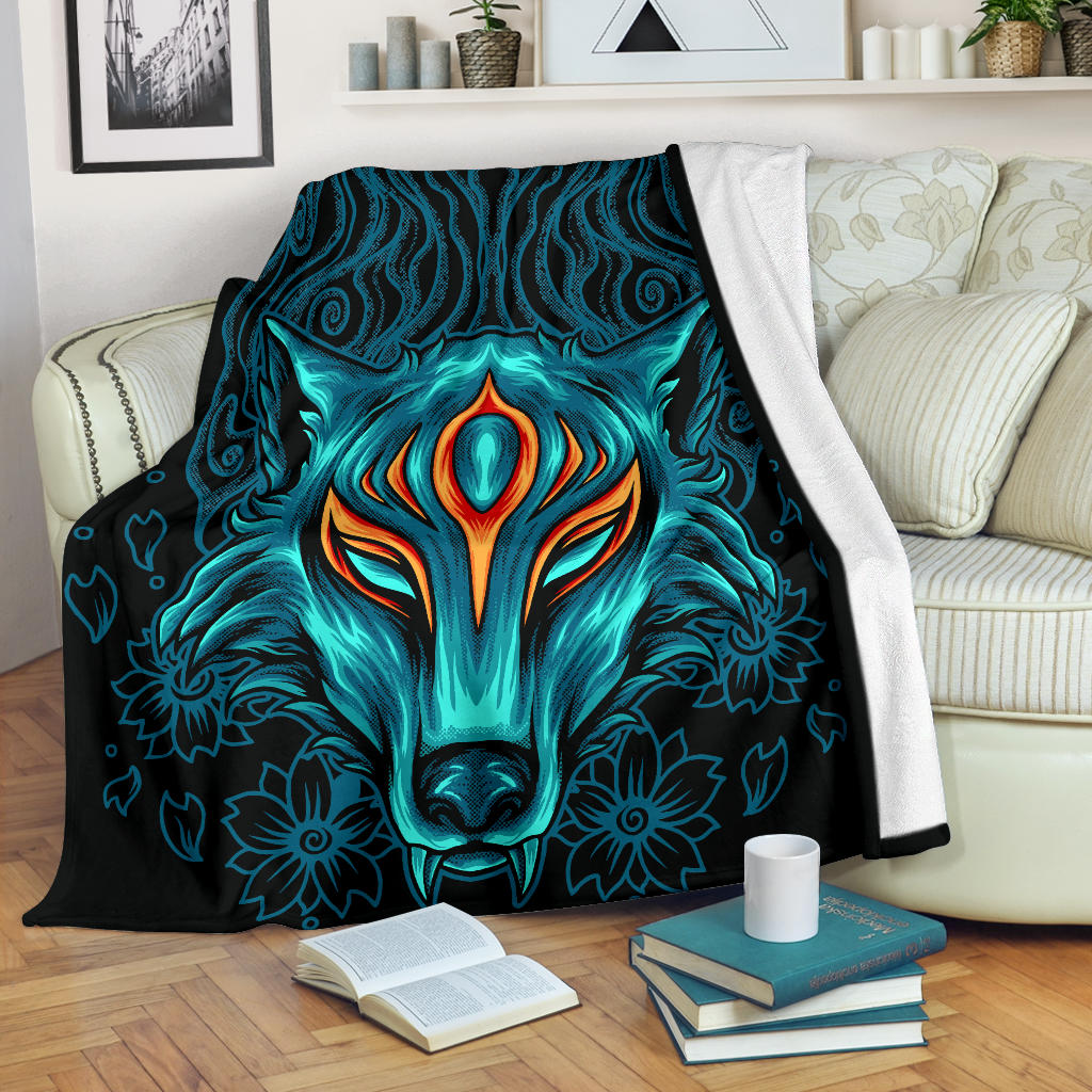 Gamer Wolf Style Blanket