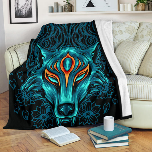 Gamer Wolf Style Blanket