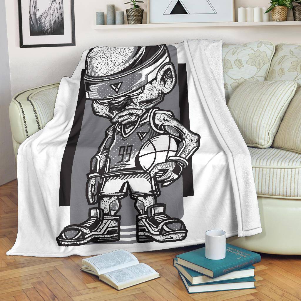 Basketball Game Player Cartoon Premium Blanket - Top Content | POD Collection | Free Shipping