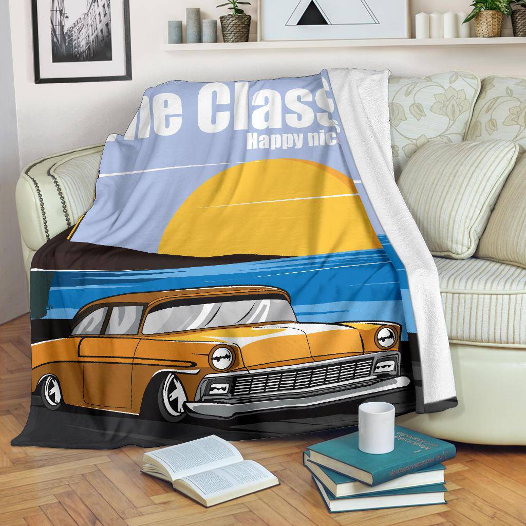 Ride Classic Yellow Car Premium Blanket - Top Content | POD Collection | Free Shipping